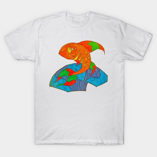 Fish T-Shirt by Lizuza